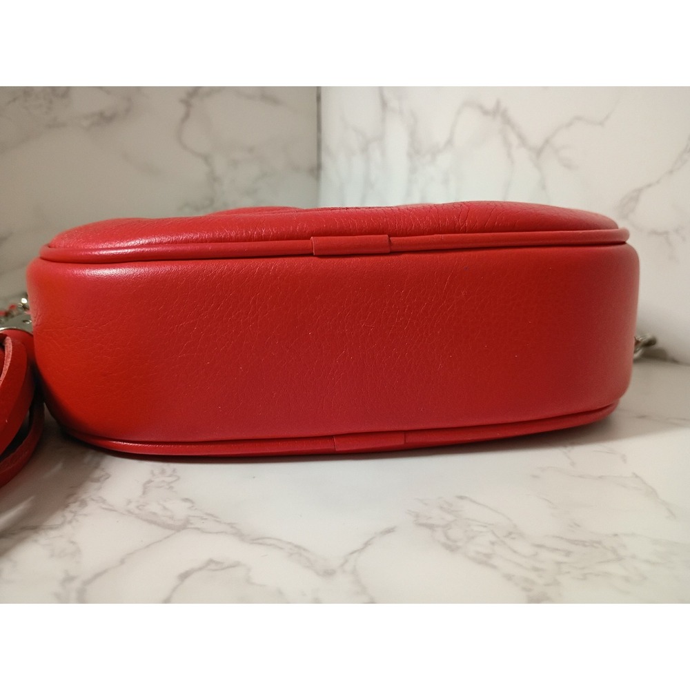 MARIO VALENTINO Nina Red Signature Leather Crossbody Bag - EUC - Picture 5 of 11